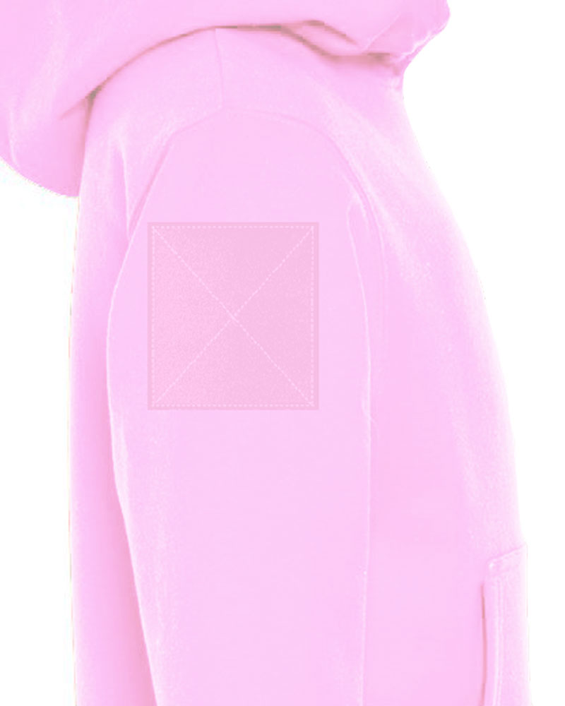 PatchX Pullover Hoodie Light Pink
