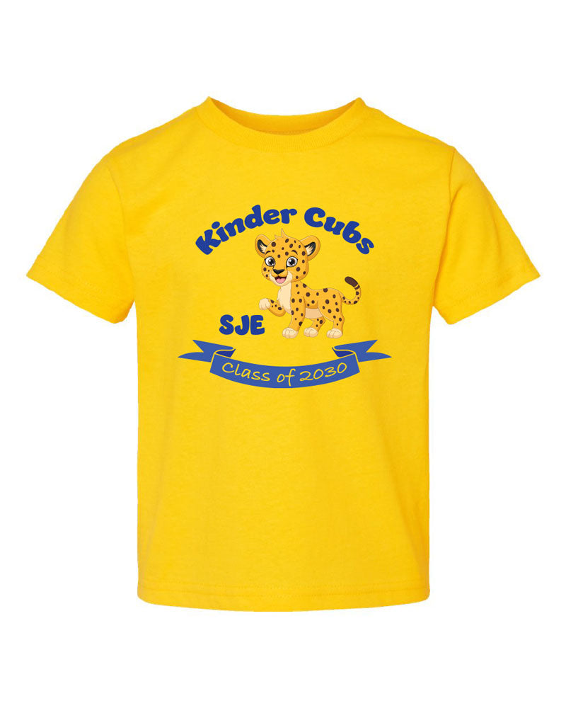 YOUTH-Kinder Cub Class of 2030 T-shirt Yellow