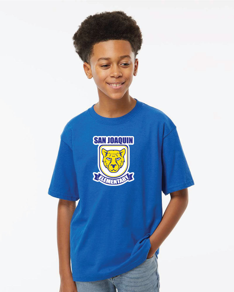 YOUTH-SJE Logo T-shirt Blue