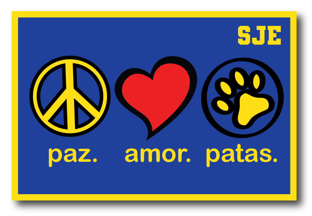 Paz Amor Patas Patch Blue