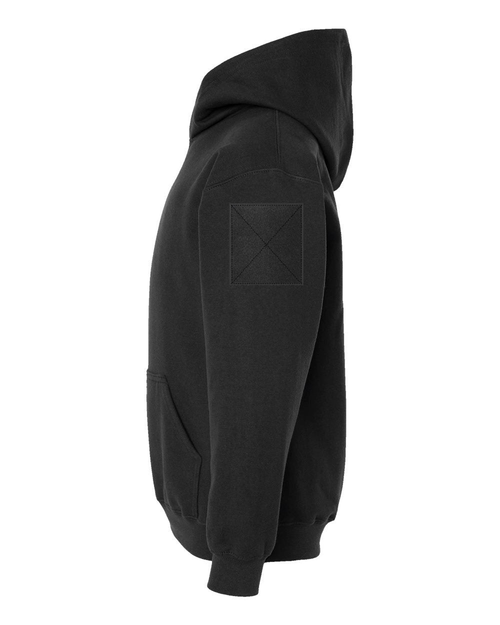 PatchX Pullover Hoodie Black