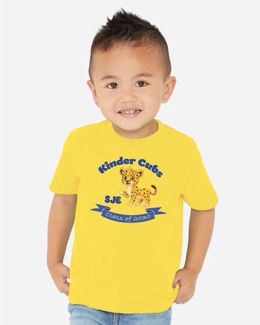 YOUTH-Kinder Cub Class of 2030 T-shirt Yellow