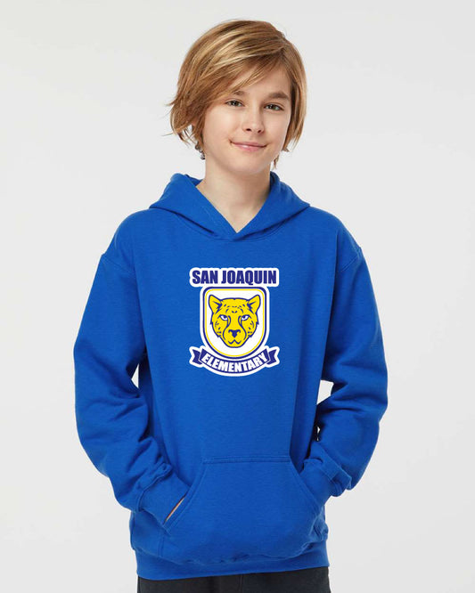 YOUTH-SJE Logo Pullover Hoodie Blue
