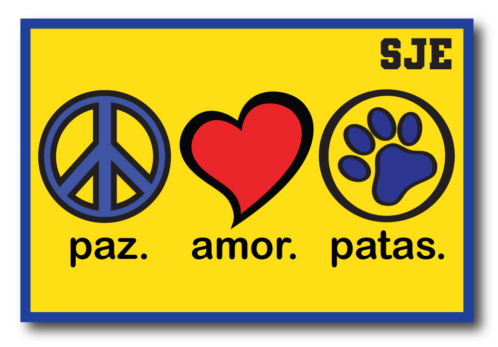 Paz Amor Patas Patch Yellow